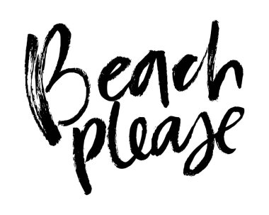 Yaz fırçası yazı kompozisyonu.