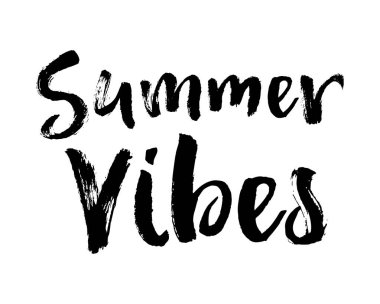 Yaz fırçası yazı kompozisyonu