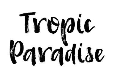 Yaz fırçası yazı kompozisyonu