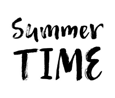 Yaz fırçası yazı kompozisyonu