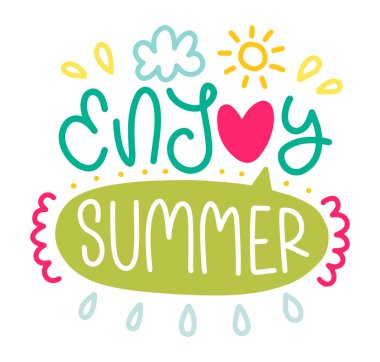 Dekor ile yaz yazı kompozisyon.