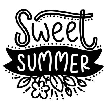 Dekor ile yaz yazı kompozisyon.