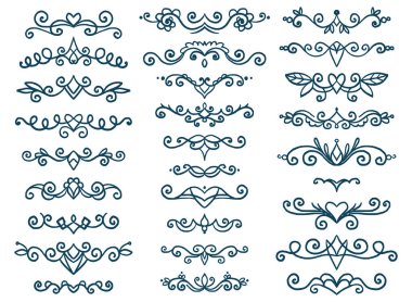 Klasik dekoratif elementler kümesi