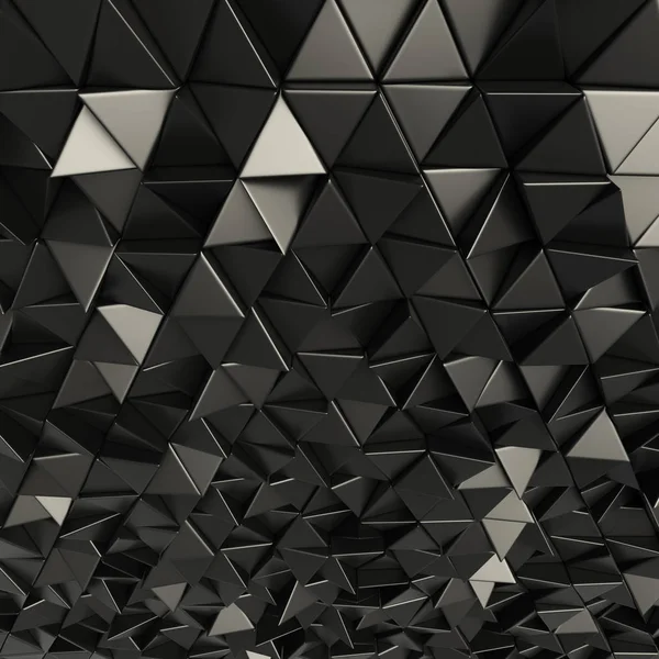抽象的な黒い三角形を背景 — ストック写真