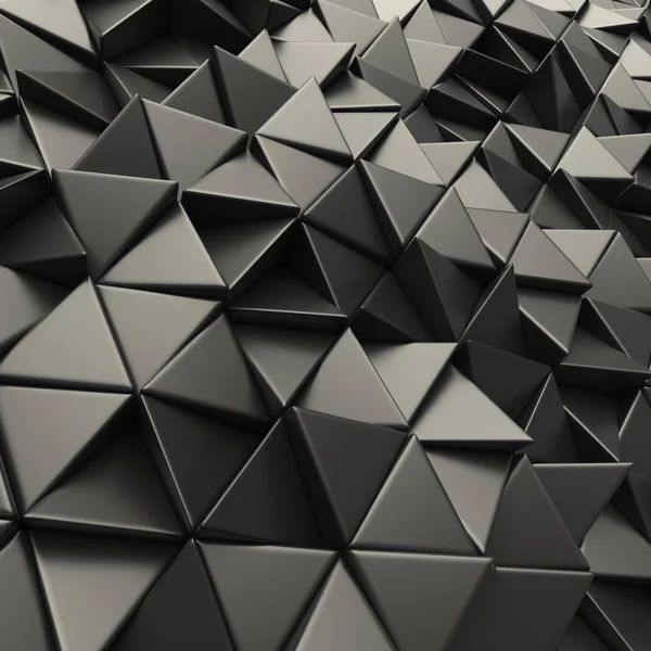 Fundo de triângulos abstratos pretos — Fotografia de Stock