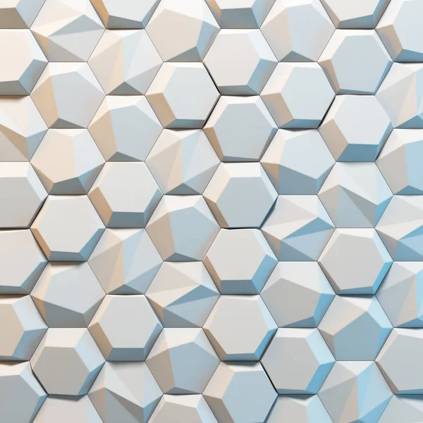 White abstract hexagons backdrop — Stock Photo, Image