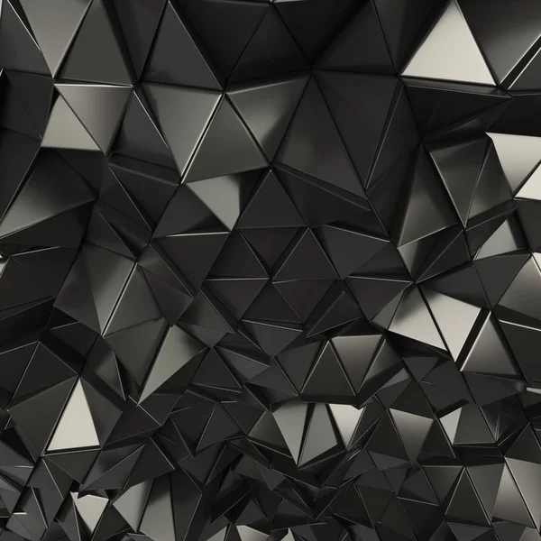 Schwarze abstrakte Dreiecke Hintergrund — Stockfoto
