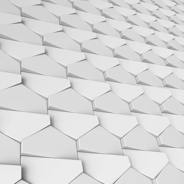 White abstract hexagons backdrop — Stock Photo, Image