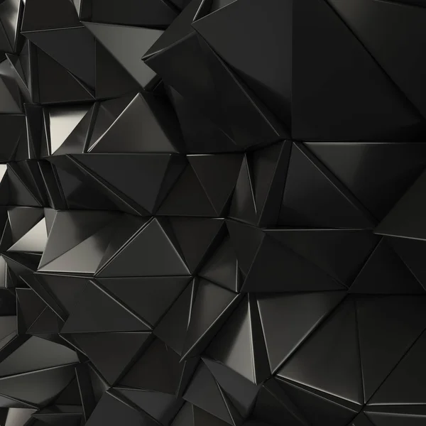 Schwarze abstrakte Dreiecke Hintergrund — Stockfoto