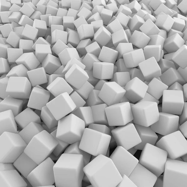 Montón abstracto blanco de cubos telón de fondo —  Fotos de Stock
