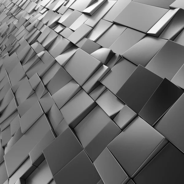 Chrome quadrados abstratos pano de fundo — Fotografia de Stock
