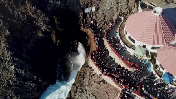 Bufadora Baja California Norte Meksika Ocak 2019 Hava Deliği Bufadora — Stok video