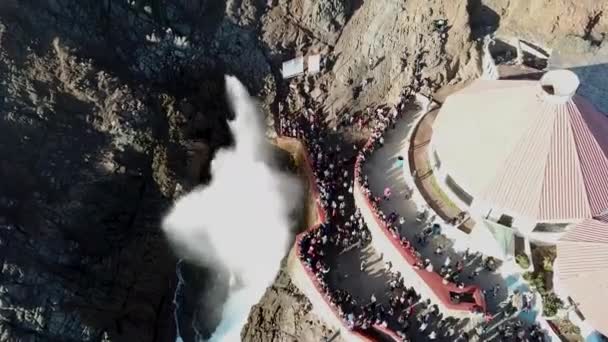 Bufadora Baja California Norte Mexico January 4Th 2019 Blowhole Bufadora — Stock Video