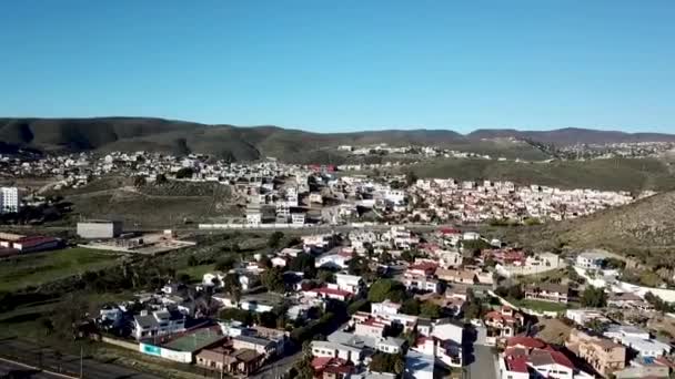 Aerial Shots Ensenada Sauzal Baja California Mexico — Stock Video