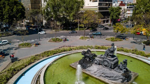 Mexico Mexique Février 2019 Fuente Cibeles Place Condesa — Photo