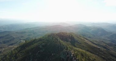 Baja California Meksika Sierra Blanca havadan drone atış