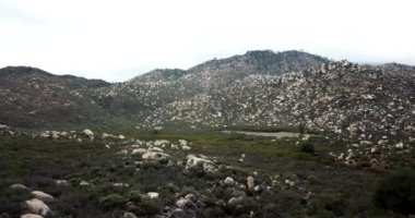 Baja California Meksika Sierra Blanca havadan drone atış