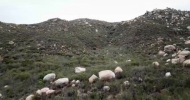 Baja California Meksika Sierra Blanca havadan drone atış