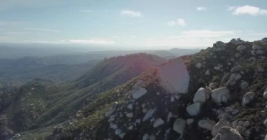 Baja California Meksika Sierra Blanca havadan drone atış