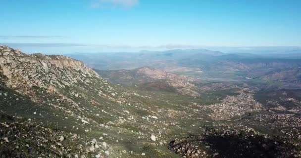 Baja California Meksika Sierra Blanca Havadan Drone Atış — Stok video