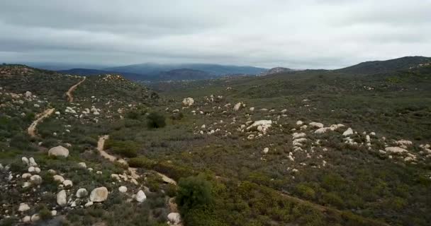 Letecká Bezpilotní Střela Sierra Blanty Baja California Mexiko — Stock video