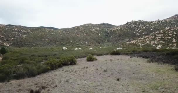 Aerial Drone Shot Van Sierra Blanca Van Baja California Mexico — Stockvideo