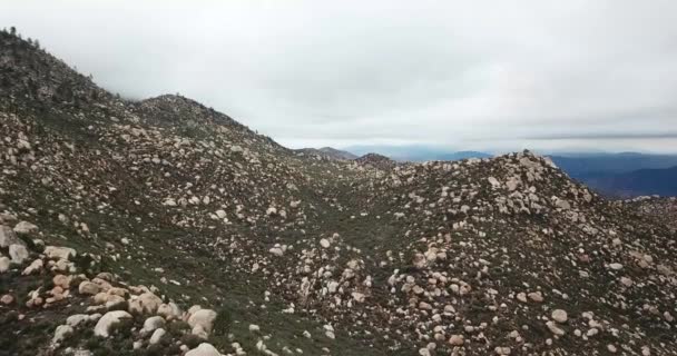 Letecká Bezpilotní Střela Sierra Blanty Baja California Mexiko — Stock video