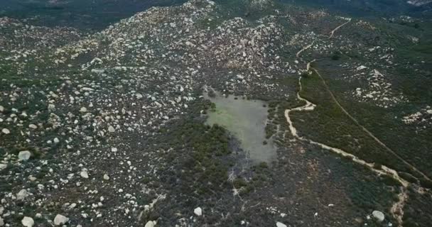 Aerial Drone Shot Sierra Blanca Baja California México — Vídeos de Stock