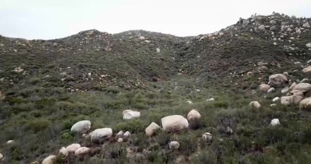 Aerial Drone Shot Sierra Blanca Baja California Mexico — Stock Video