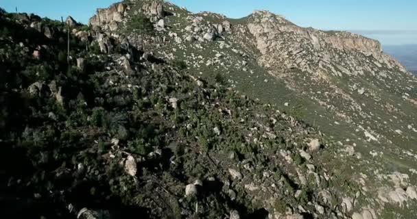 Aerial Drone Shot Van Sierra Blanca Van Baja California Mexico — Stockvideo