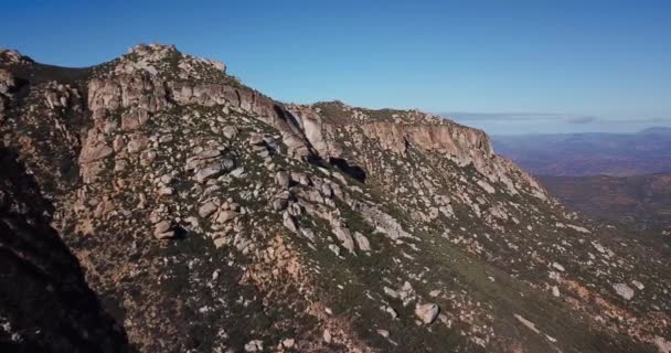 Aerial Drone Shot Sierra Blanca Baja California México — Vídeo de stock
