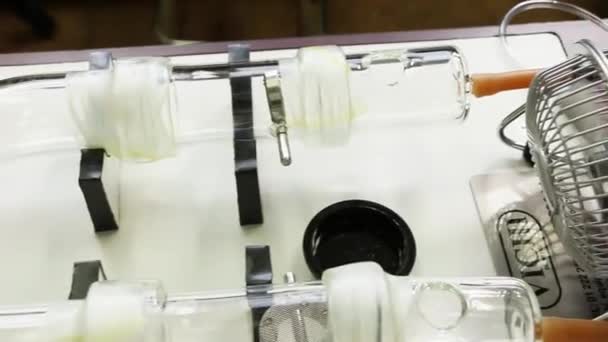 Y-подібний ольфактометр експеримент випробування Хагаса баг — стокове відео