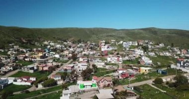 Baja California hızlı gelişmekte olan maliyet alanının havadan görünümü