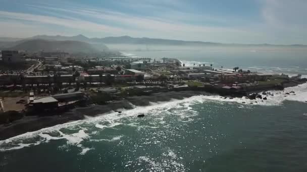 Vista Aérea Del Campus Marítimo Uabc Ensenada — Vídeo de stock