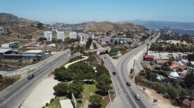 Baja California sahilinin havadan çekilmiş fotoğrafı, uçarak