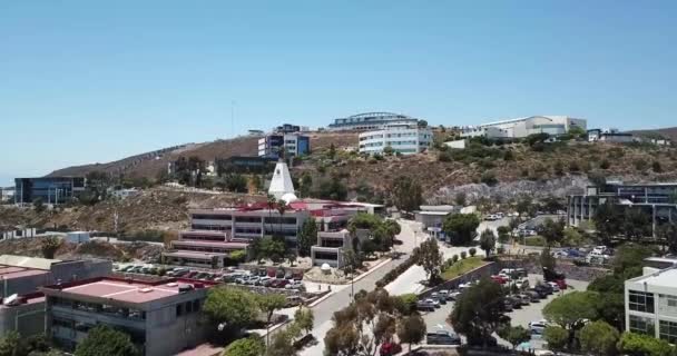 Fotografia Aérea Edifícios Científicos Modernos Expansão — Vídeo de Stock