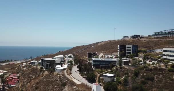 Luchtfoto Van Moderne Wetenschaps Gebouwen Uitbreiding — Stockvideo