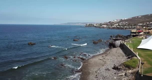 Aerial Shot Red Tide Mexiko — Stockvideo