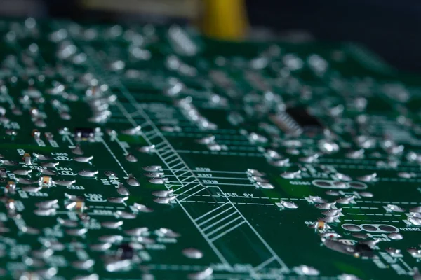 Primer plano de la placa de circuito impreso —  Fotos de Stock