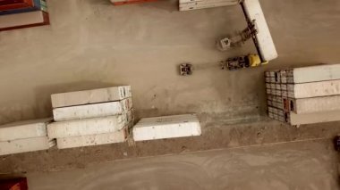Nakliye modülü taşıyıcısının hava görüntüsü