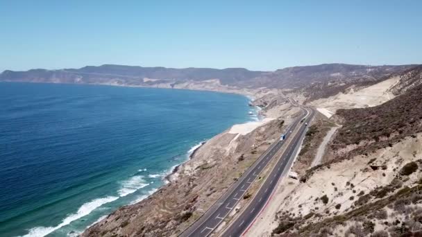 Luftaufnahme Der Pazifikküste Von Baja California Mexiko — Stockvideo