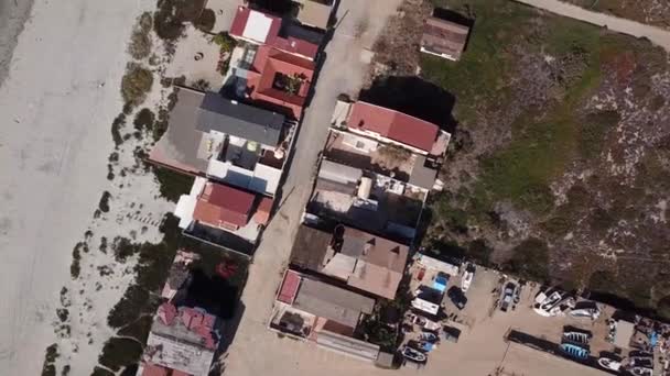 Vista Aérea Panorámica Playa Estero Ensenada México — Vídeo de stock