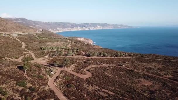 Vista Panorámica Carretera Baja California Cerca Ensenada — Vídeo de stock