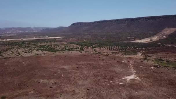 Heuvels Achter Puerto Salinas Californië Landschappen — Stockvideo