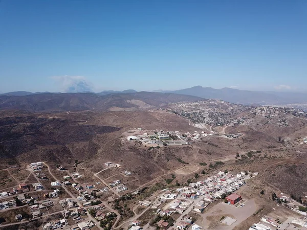 Ensenada 'nın panoramik süper geniş açılı görüntüsü hava aracından alındı