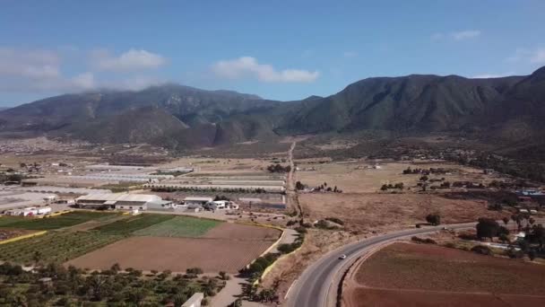 Campo Estufa Califórnia Baja Ensenada — Vídeo de Stock