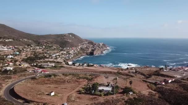 Baai Achter Bufadora Ensenada Baja California Mexico — Stockvideo