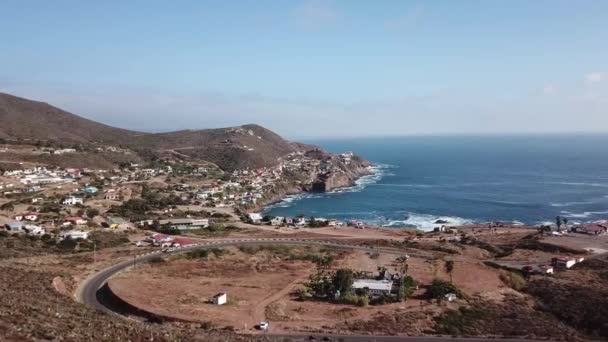 Baai Achter Bufadora Ensenada Baja California Mexico — Stockvideo