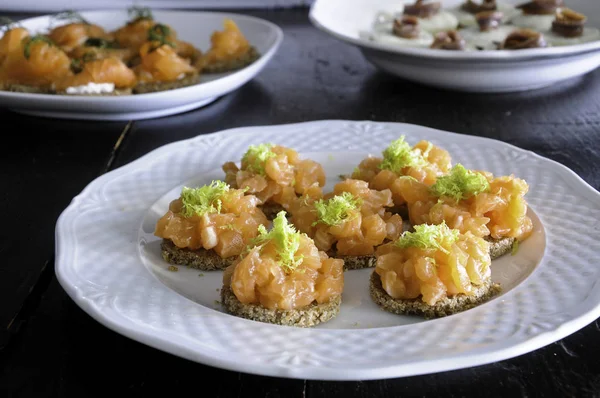 meze somon füme ve limon ile