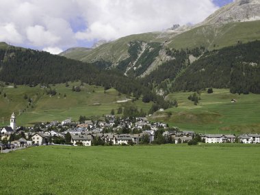 Görünüm Celerina güzel dağ köyü